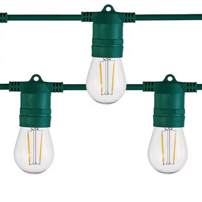 Persoonlijke lengte PVC led kerstlicht string voor unieke buitenverlichting