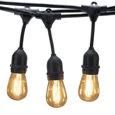 Kerststijl 48ft S14 LED Edison Lampen String Lampen Voor Binnen Buiten