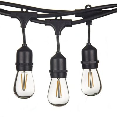 Kerststijl 48ft S14 LED Edison Lampen String Lampen Voor Binnen Buiten