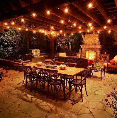 100V-220V aangepaste grootte sterren LED-krans voor buiten tuin slaapkamer achtergrond