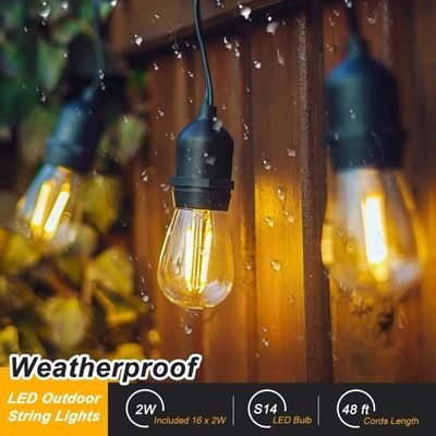 Fabriek 500m Connect Solar Led Outdoor String Light Werktemperatuur -20-40 C
