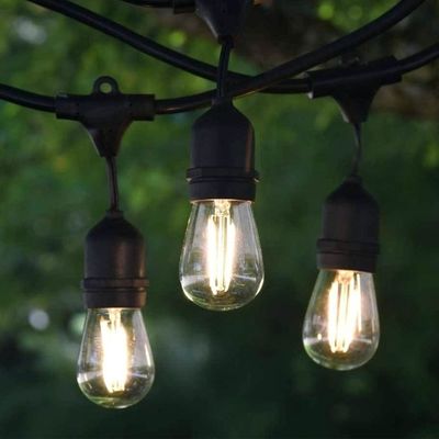 120lm aangepaste kleur LED hangende lichten waterdicht buitenlamp string met lampen