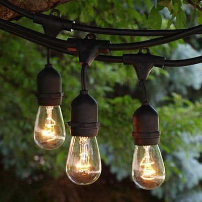 Led gordijn buiten kerstlicht touw afstandsbediening voor landschap tuin