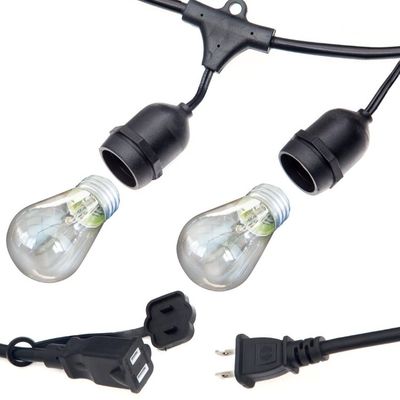 Led gordijn buiten kerstlicht touw afstandsbediening voor landschap tuin