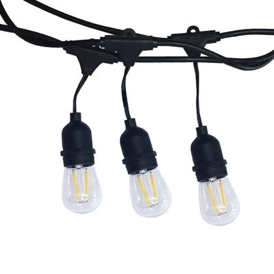 PVC 10M 10 Lampen Buiten Waterdicht Lichtsnoer Voor Tenten Of Terrassen