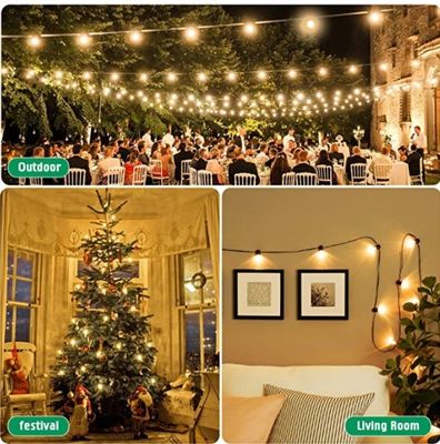 Partij Decoratie Bistro Lichten Aanpassing Kleur CCT 2700K RGB DMX Festoon Light