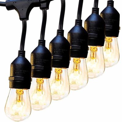 25ft 48ft Clear Bulb LED G40 Globe Solar LED String Lights Voor vakantieversiering