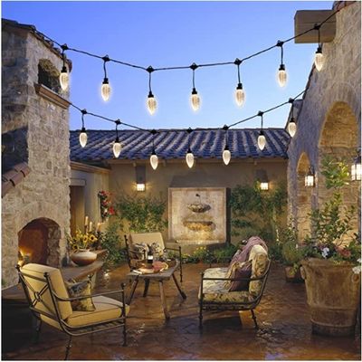 220v buitenverlichting Festoon Globe Lamp Garland B22 E27