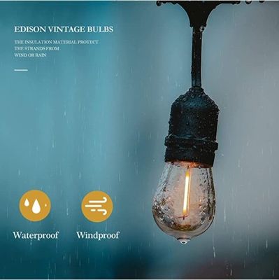 Persoonlijke lengte PVC led kerstlicht string voor unieke buitenverlichting